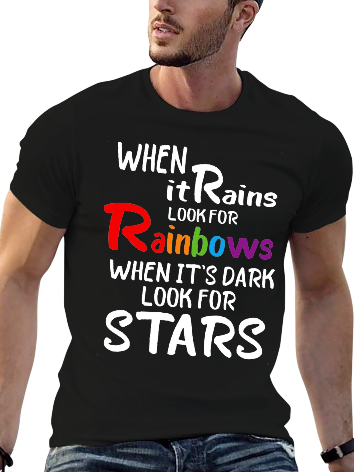 Rainbows & Stars Inspirational T-Shirt