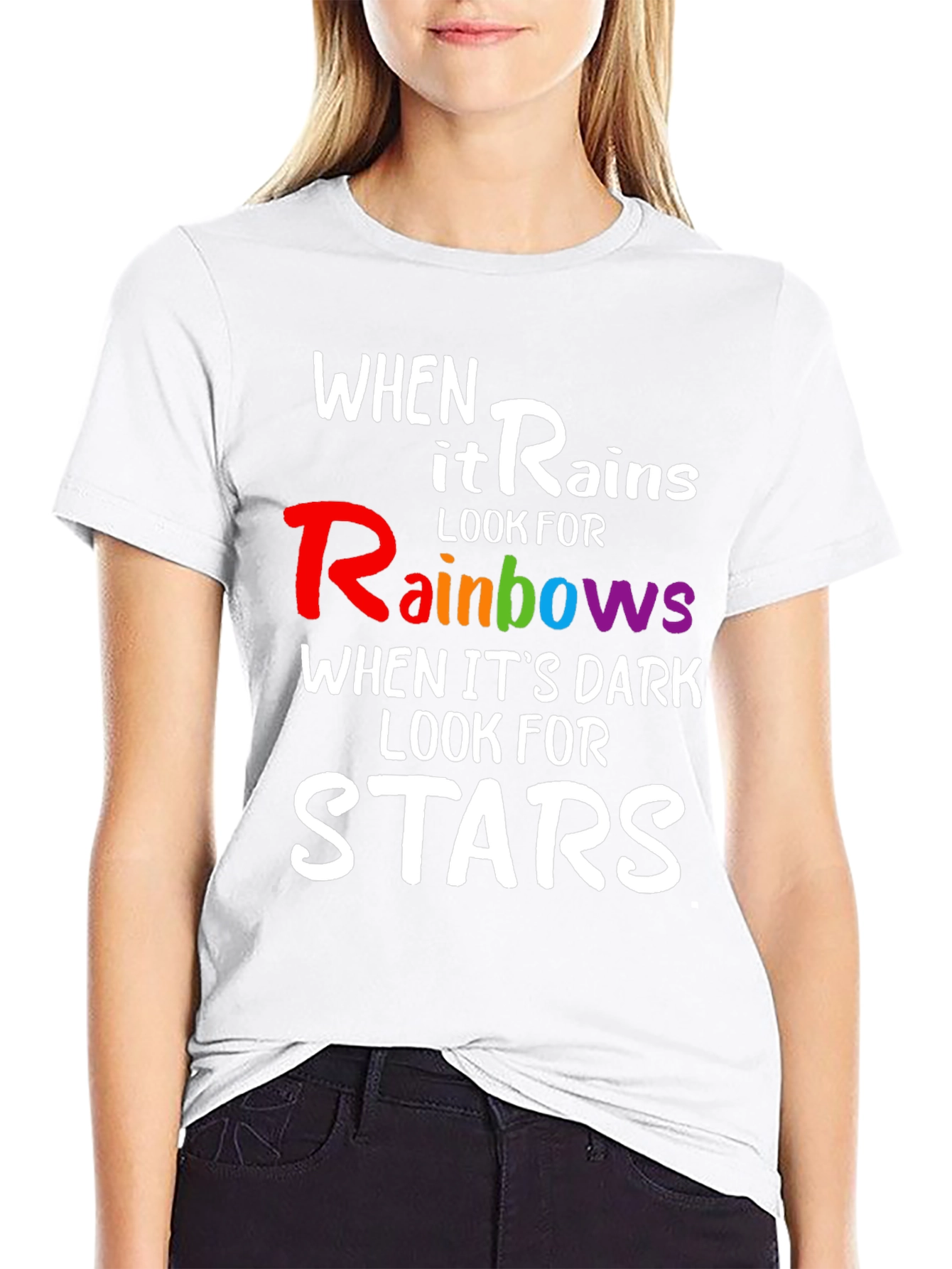 Rainbows & Stars Inspirational T-Shirt