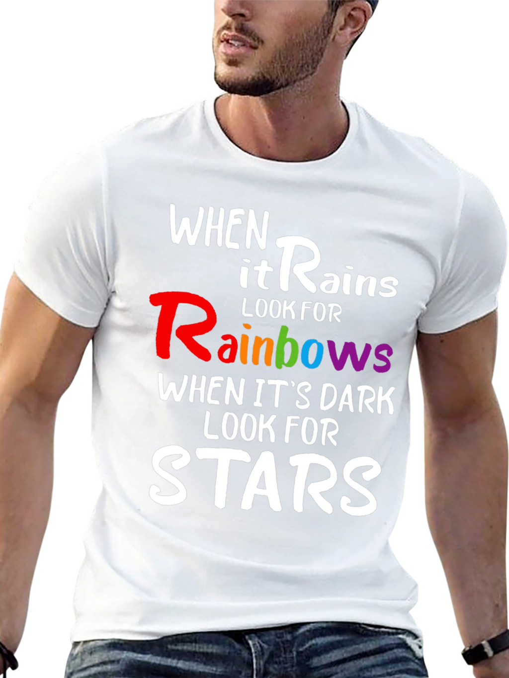 Rainbows & Stars Inspirational T-Shirt