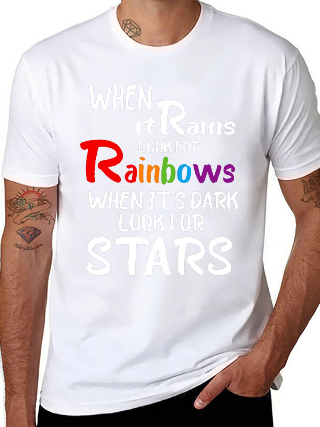Rainbows & Stars Inspirational T-Shirt