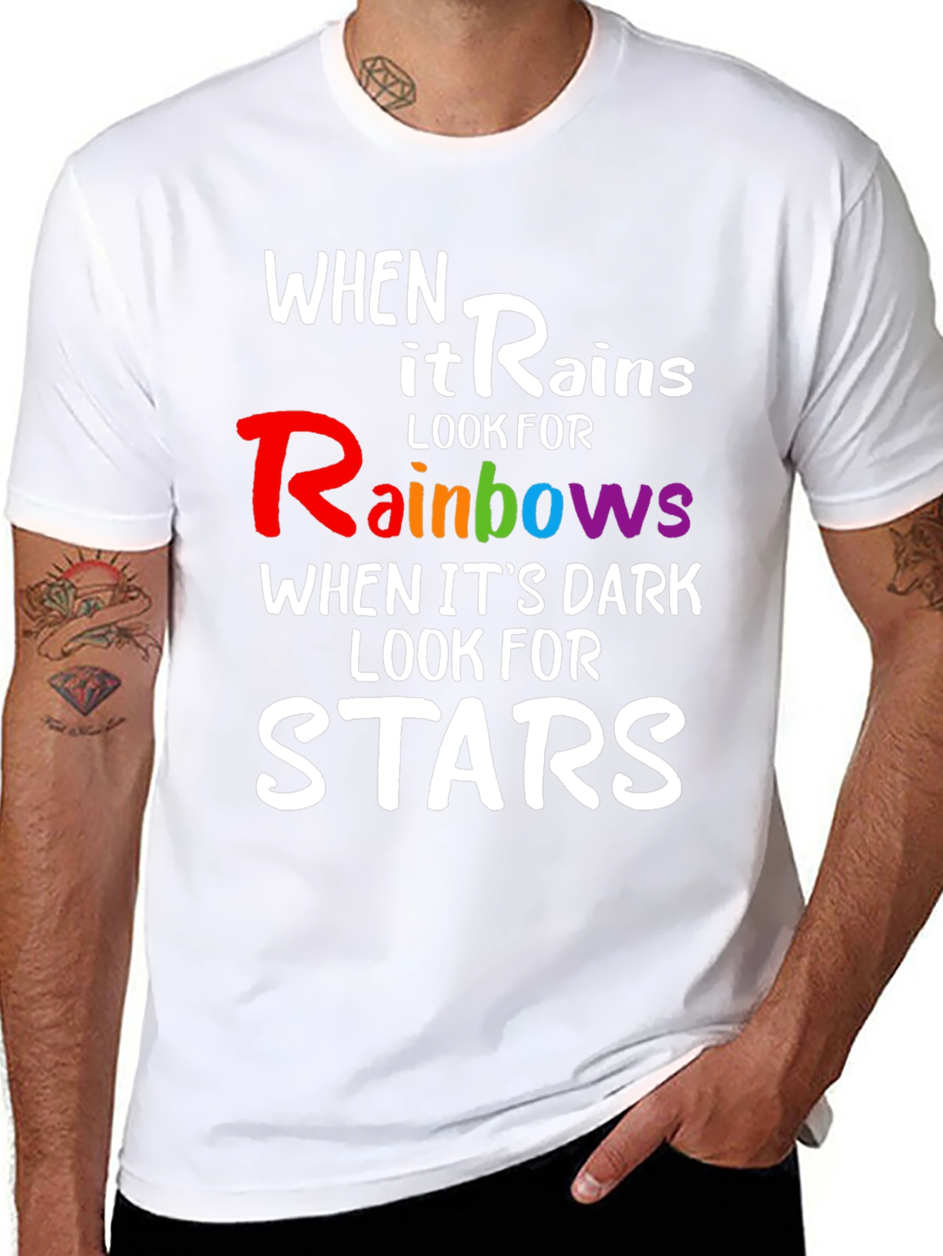 Rainbows & Stars Inspirational T-Shirt