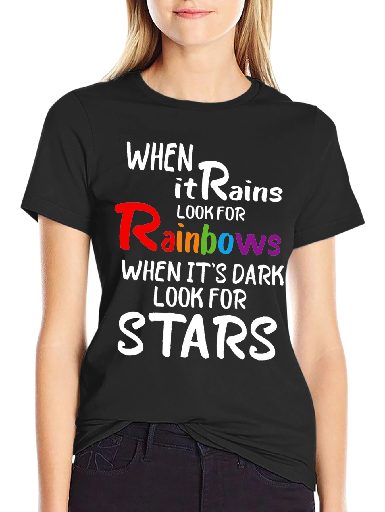 Rainbows & Stars Inspirational T-Shirt