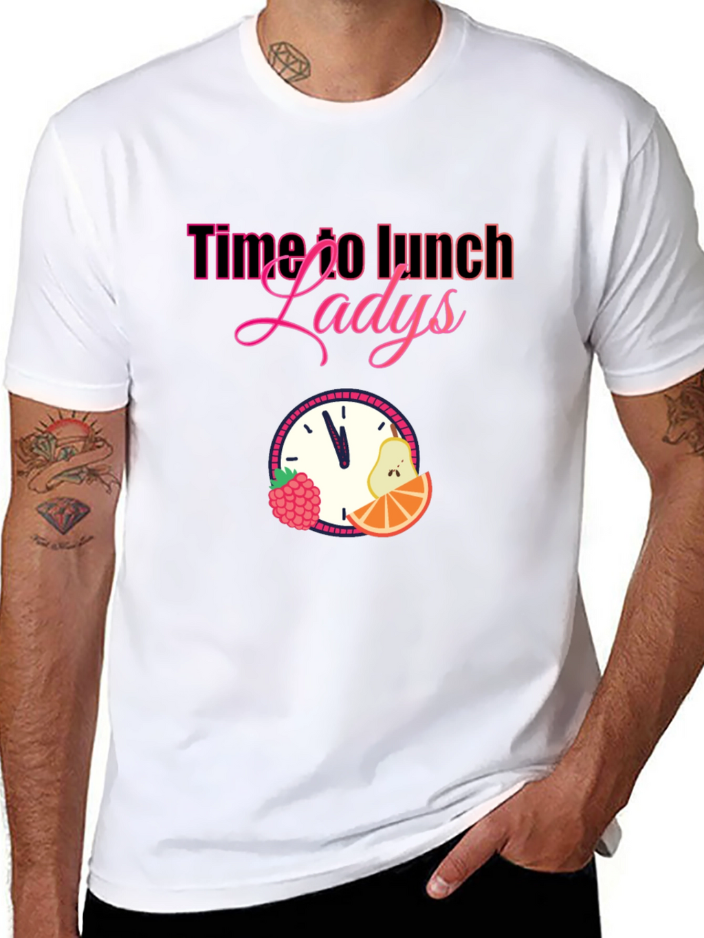 Time to Lunch Ladies Graphic T-Shirt