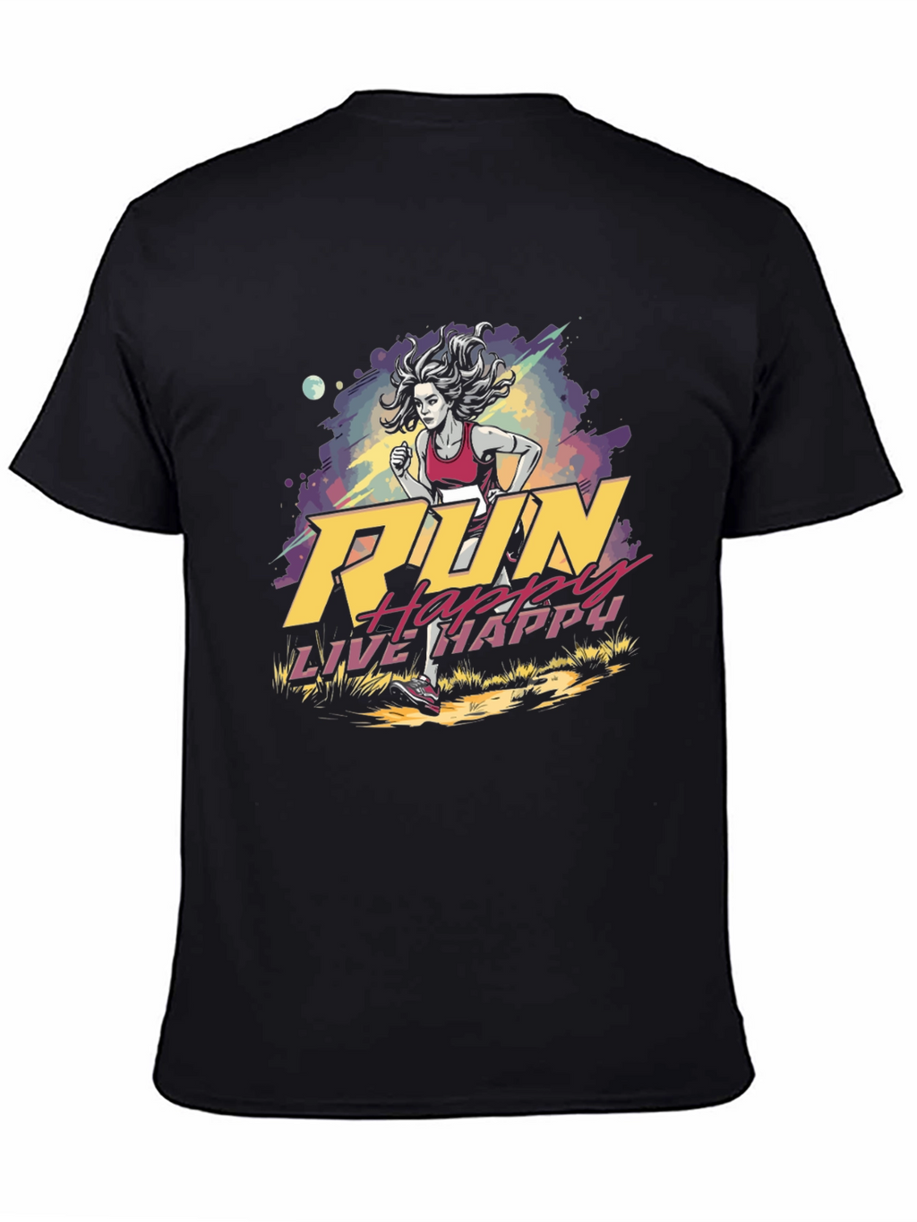 Run Happy Live Happy Graphic Tee