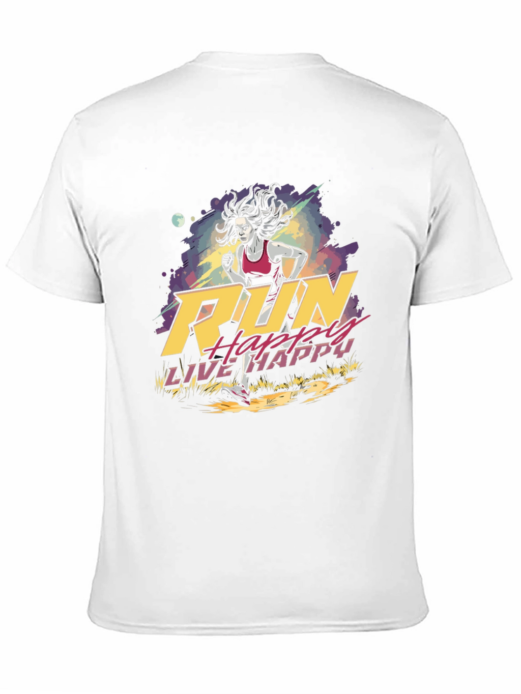 Run Happy Live Happy Graphic Tee