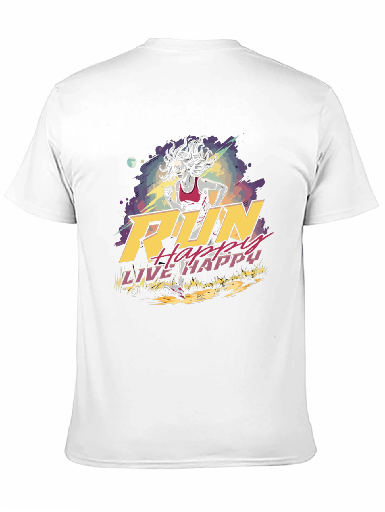 Run Happy Live Happy Graphic Tee