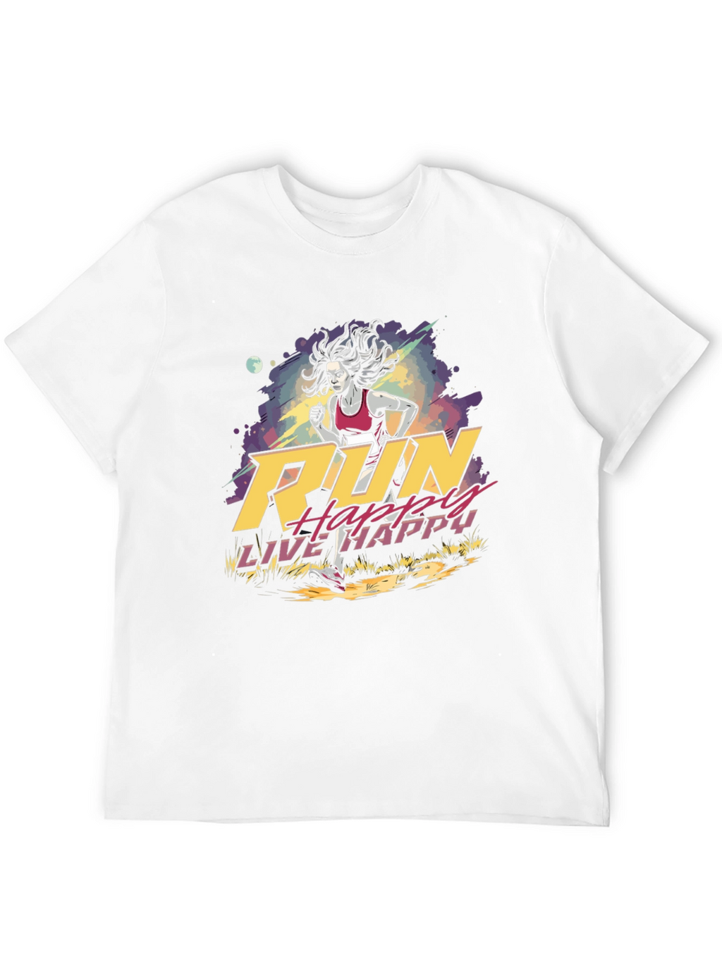 Run Happy Live Happy Graphic Tee