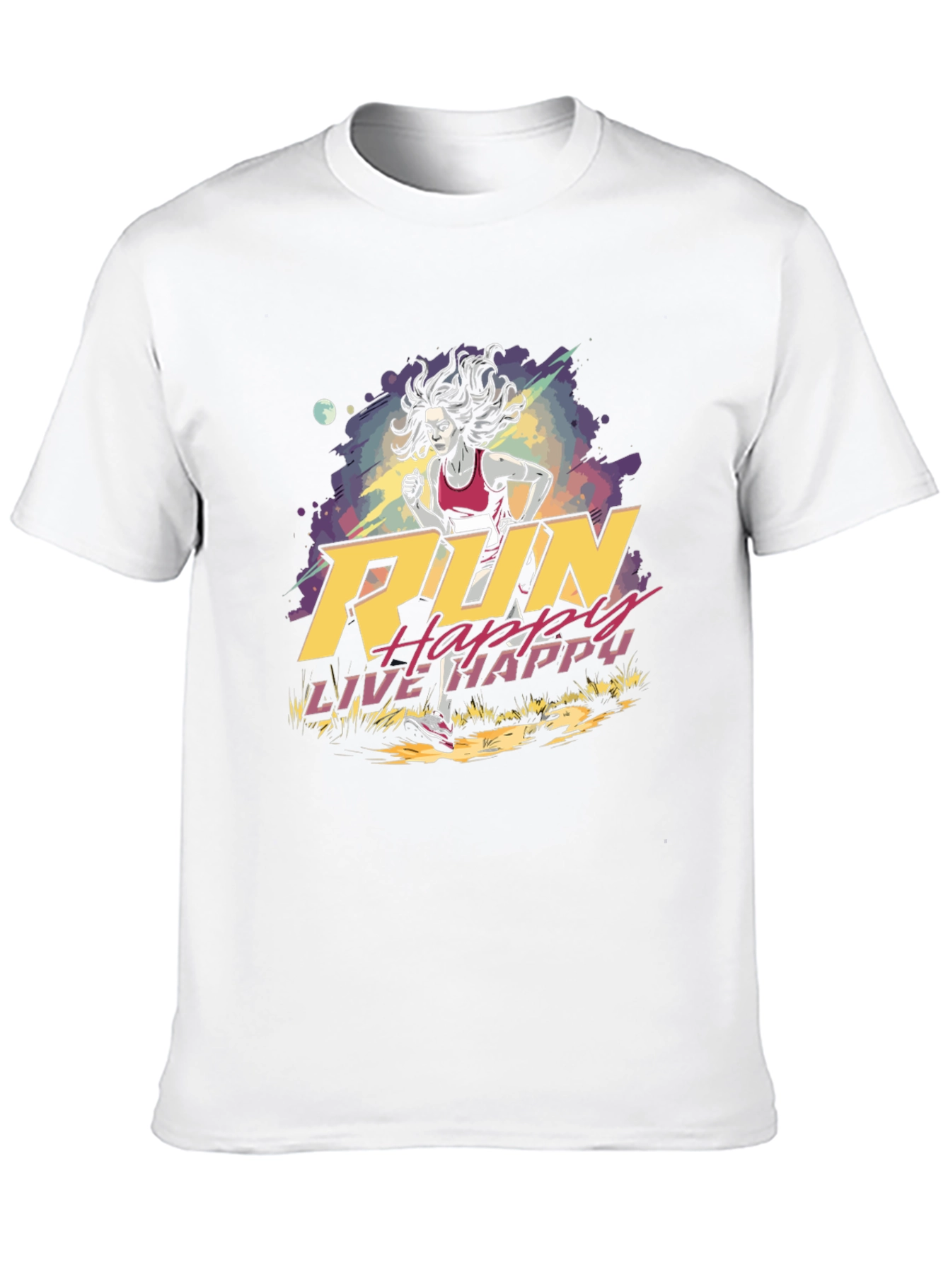 Run Happy Live Happy Graphic Tee