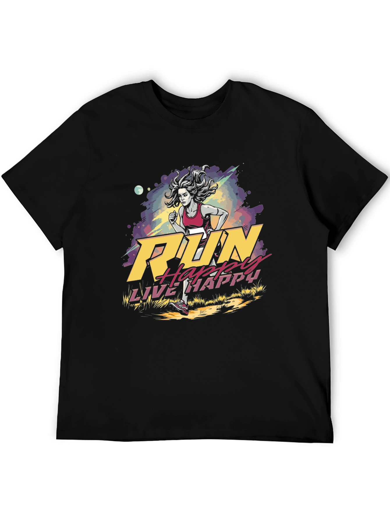 Run Happy Live Happy Graphic Tee