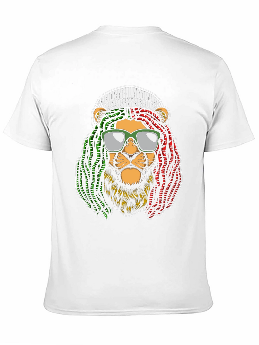 Rasta Lion Graphic T-Shirt - Cool Reggae Vibe!