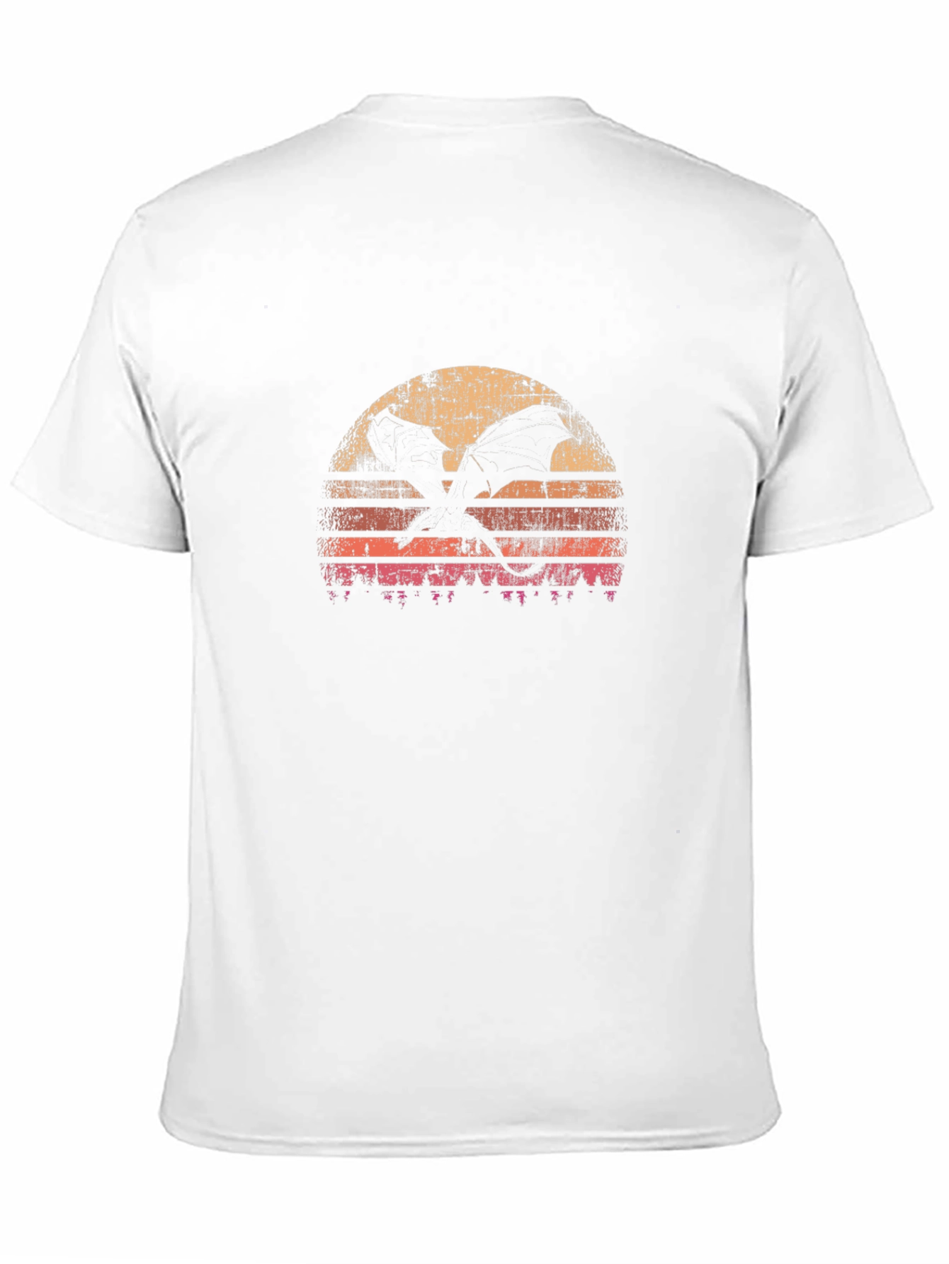 Retro Dragon Sunset Graphic Tee