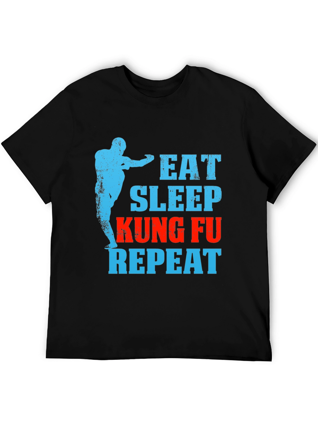 Eat Sleep Kung Fu Repeat Graphic Tee
