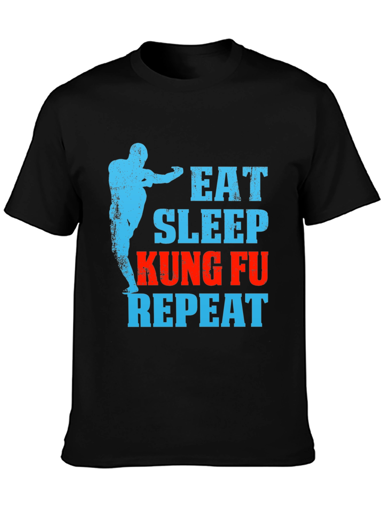 Eat Sleep Kung Fu Repeat Graphic Tee