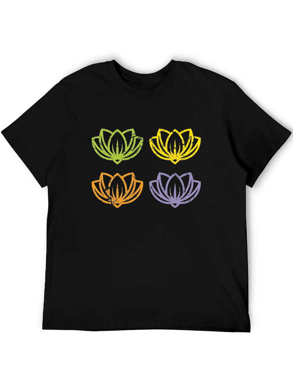 Lotus Flower T-Shirt - Black Graphic Tee