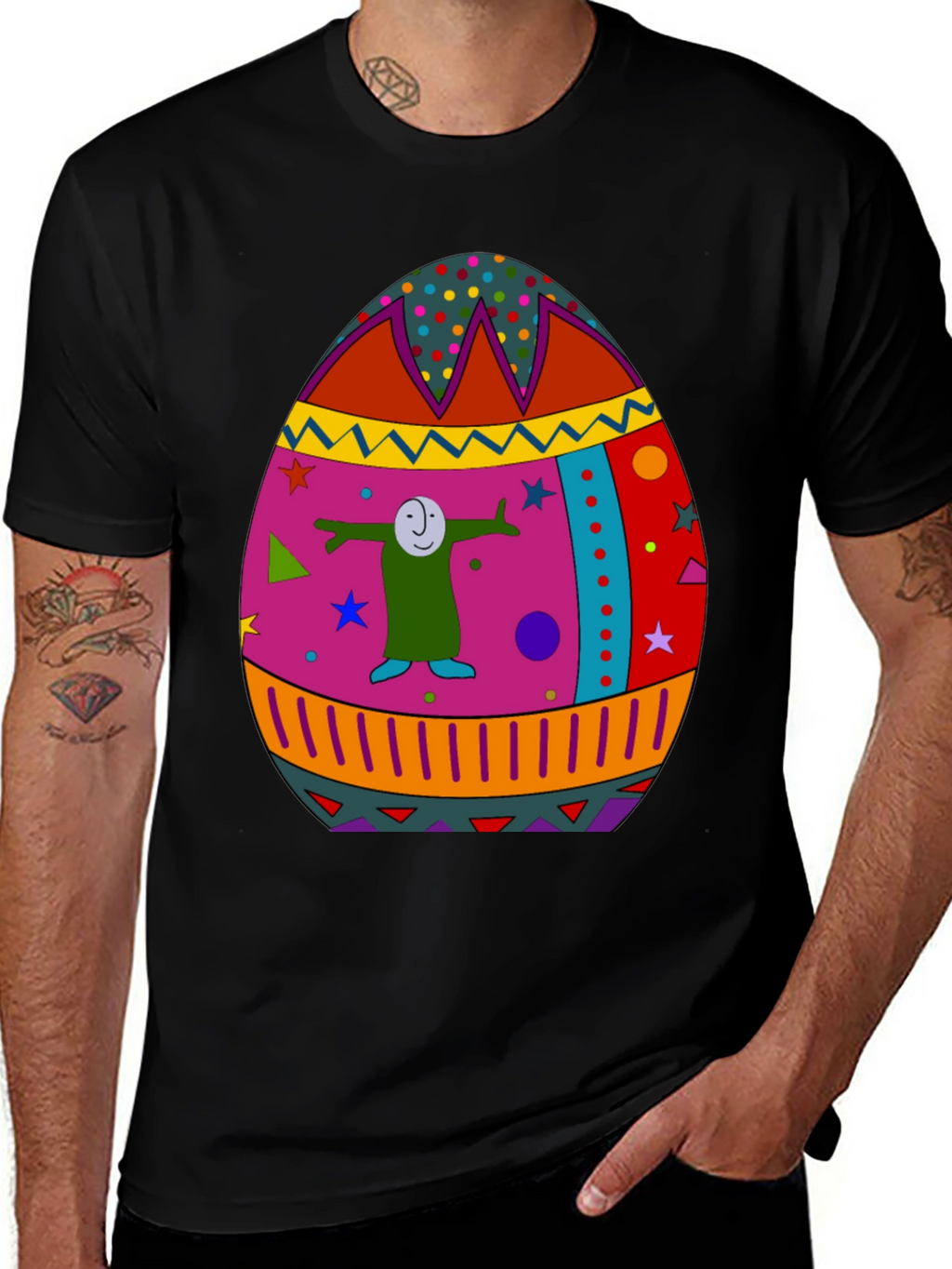 Funky Easter Egg T-Shirt