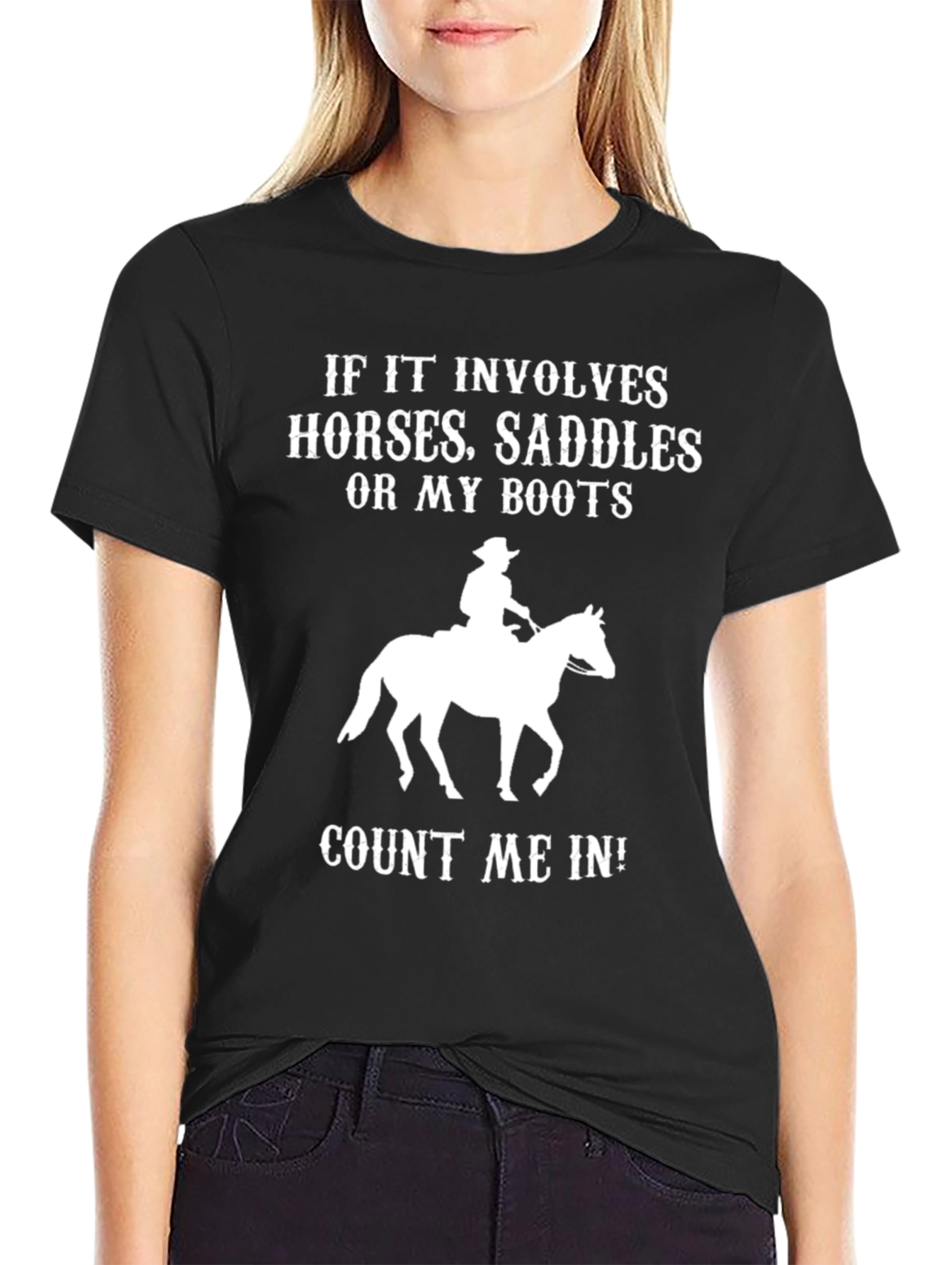 Horses Saddles Boots T-Shirt