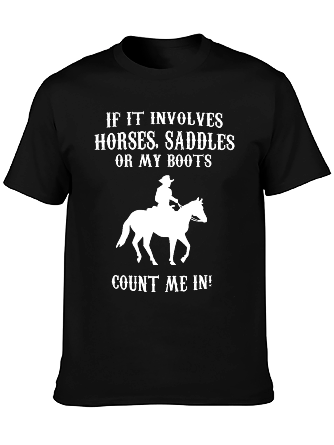 Horses Saddles Boots T-Shirt