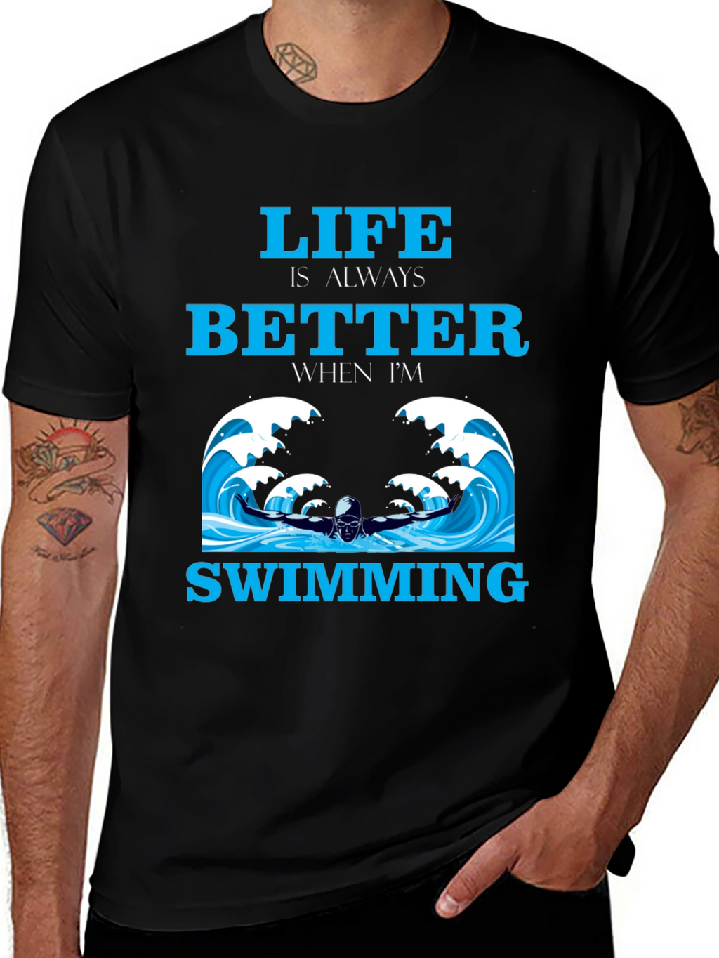 Life is Better Swimming T-Shirt