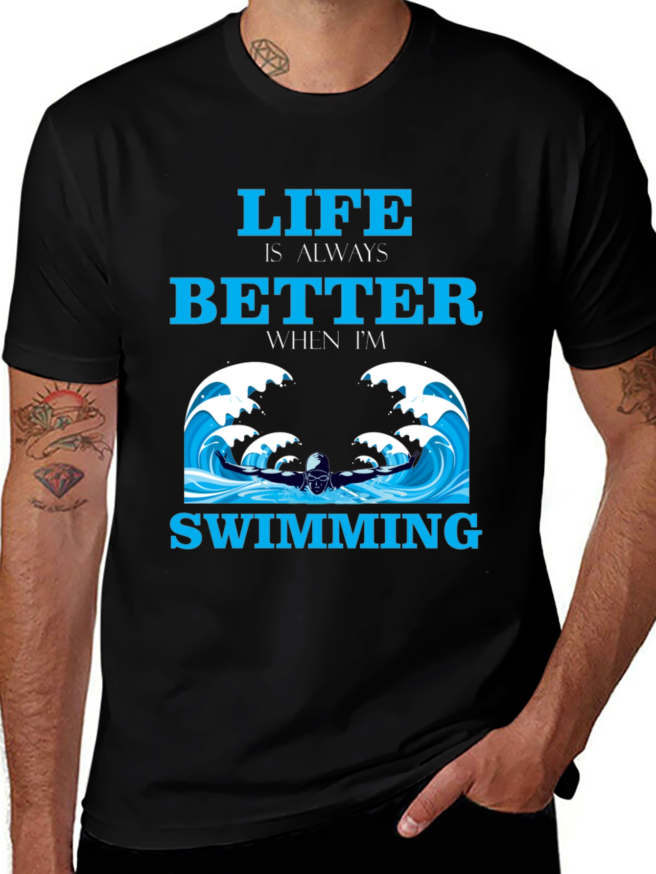 Life is Better Swimming T-Shirt