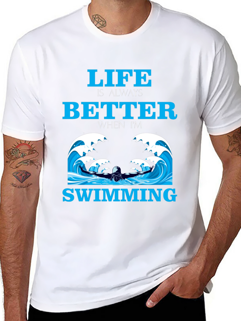 Life is Better Swimming T-Shirt