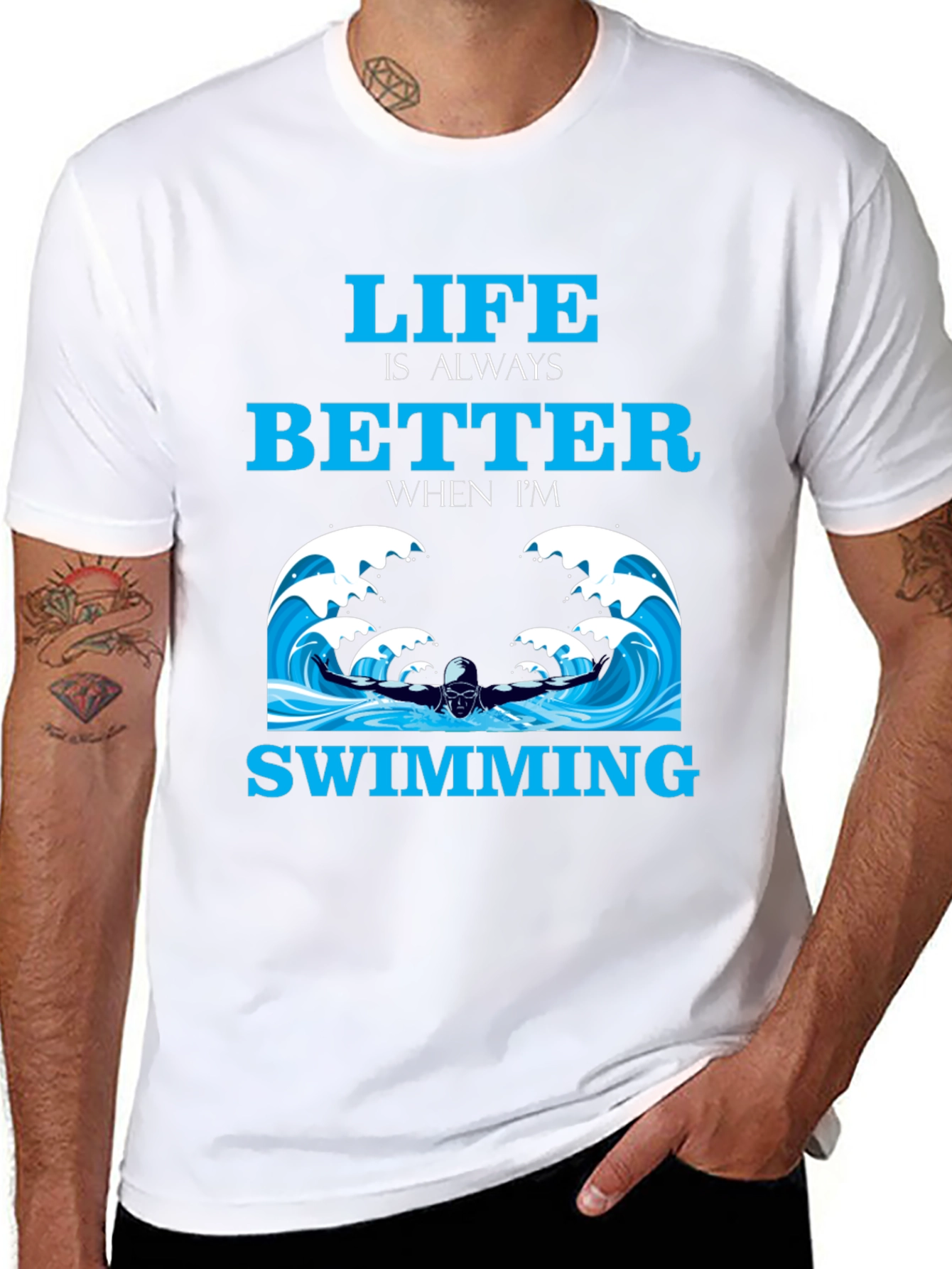 Life is Better Swimming T-Shirt