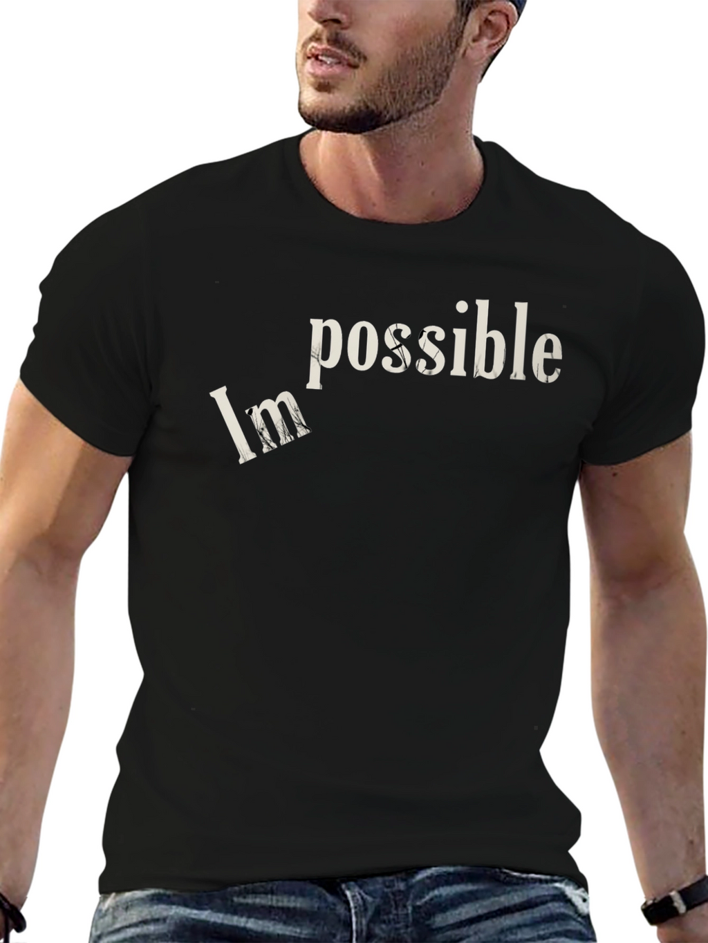 Motivational Impossible Graphic T-Shirt