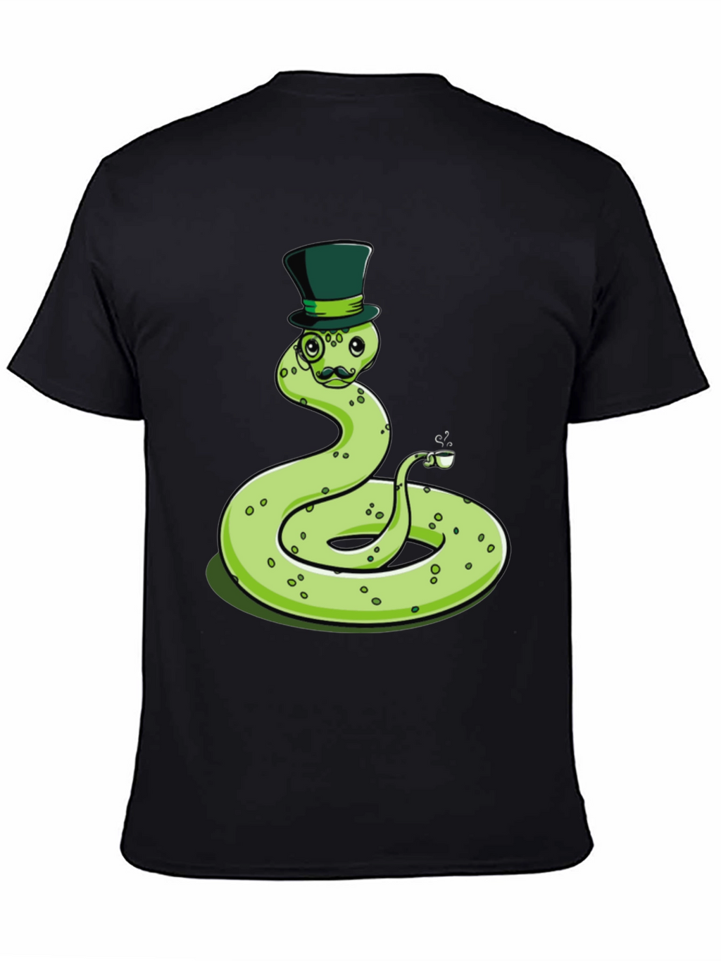 Dapper Snake Tee - Gentleman Reptile Top Hat Monocle