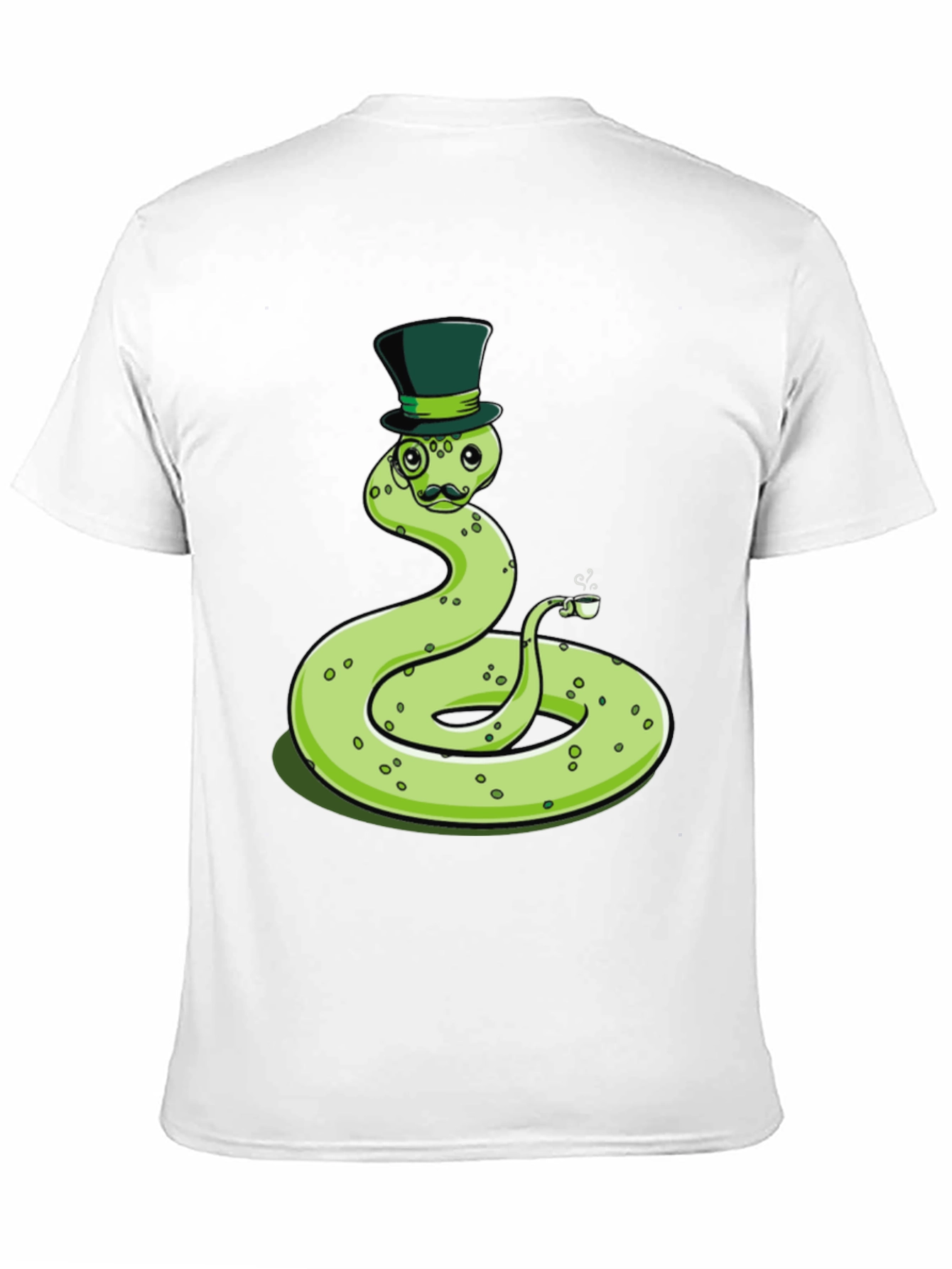 Dapper Snake Tee - Gentleman Reptile Top Hat Monocle
