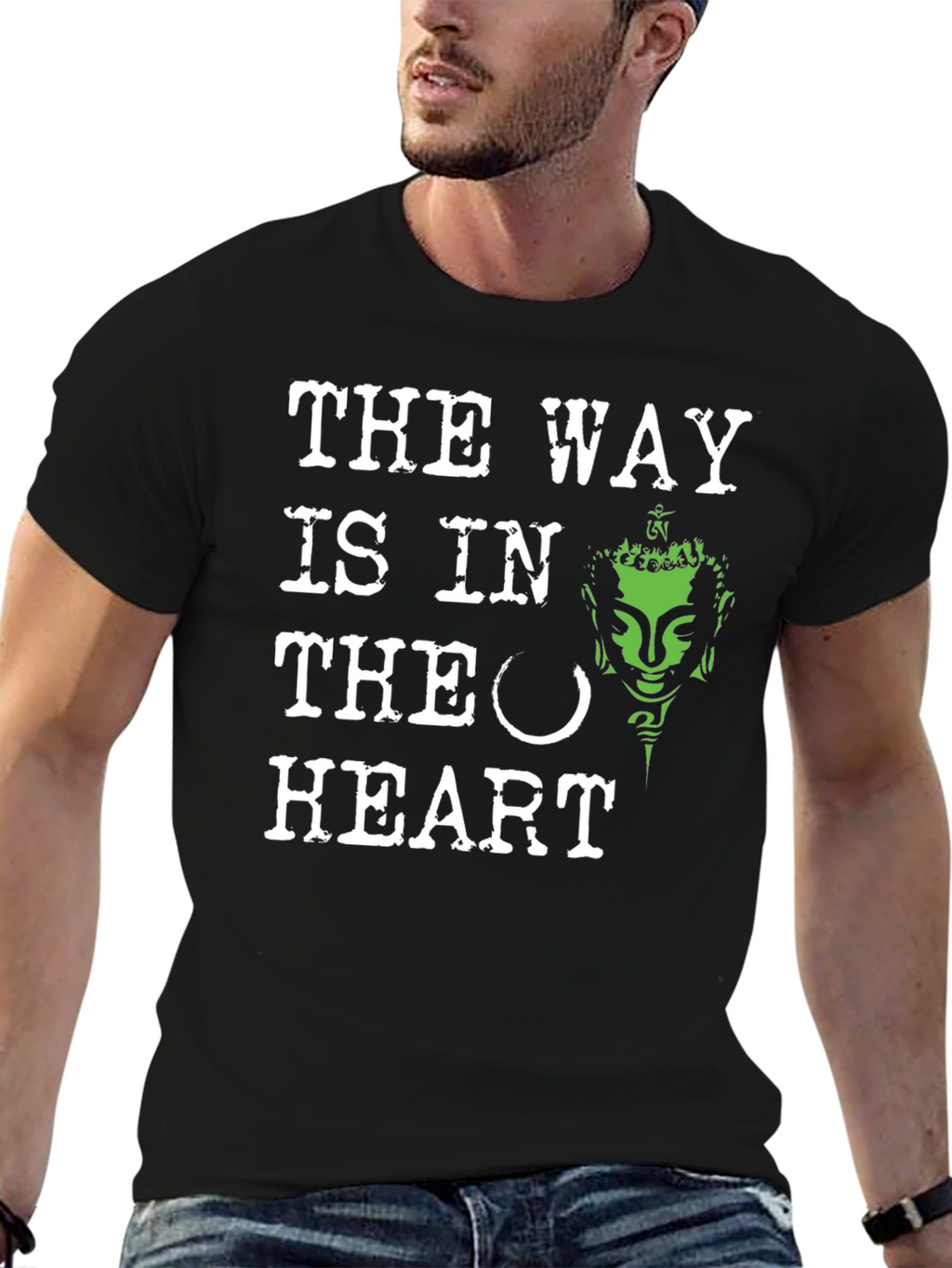 The Way Is In The Heart Buddha Graphic Tee