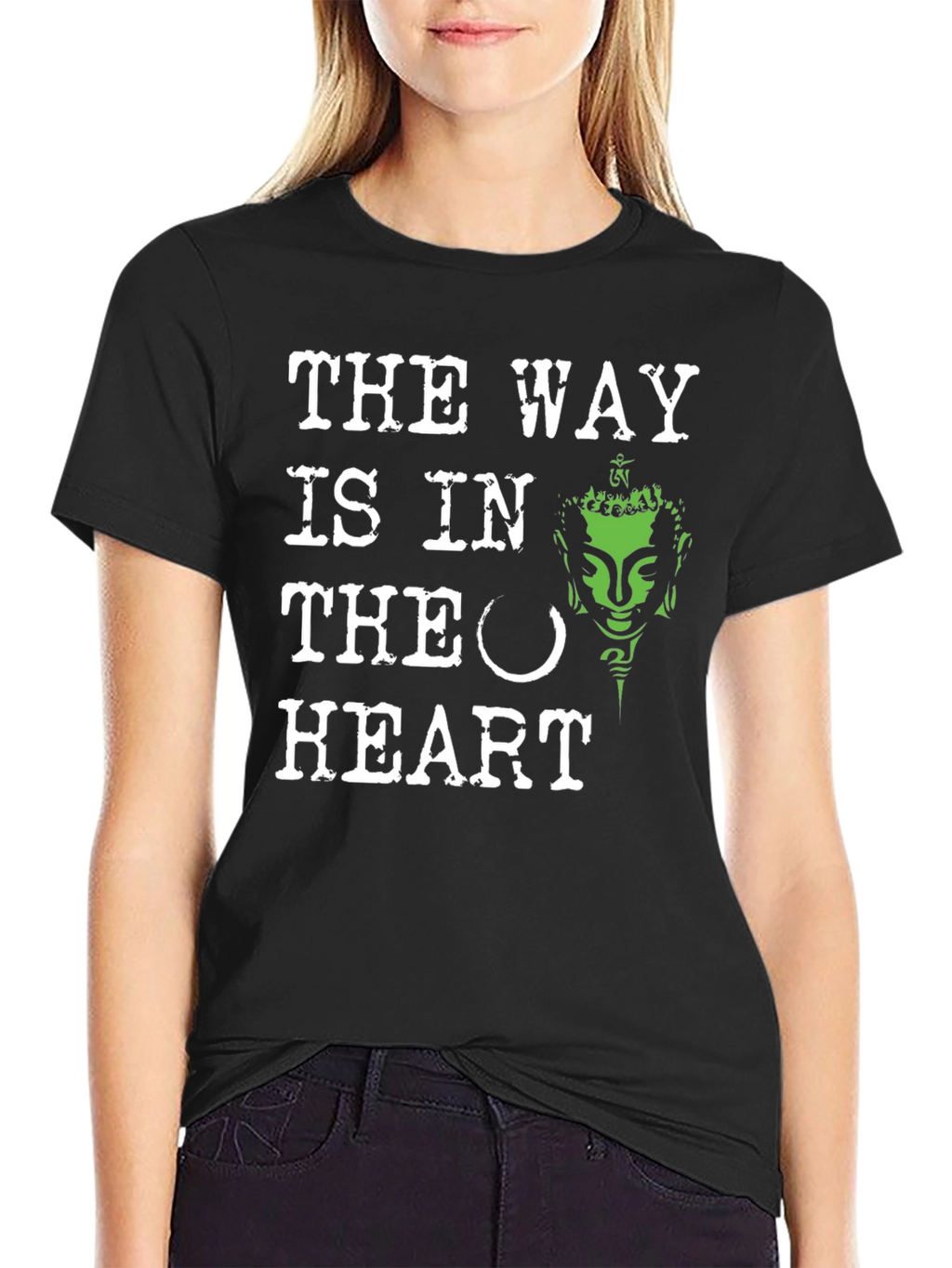 The Way Is In The Heart Buddha Graphic Tee