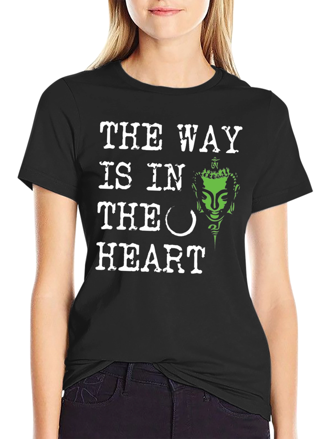 The Way Is In The Heart Buddha Graphic Tee