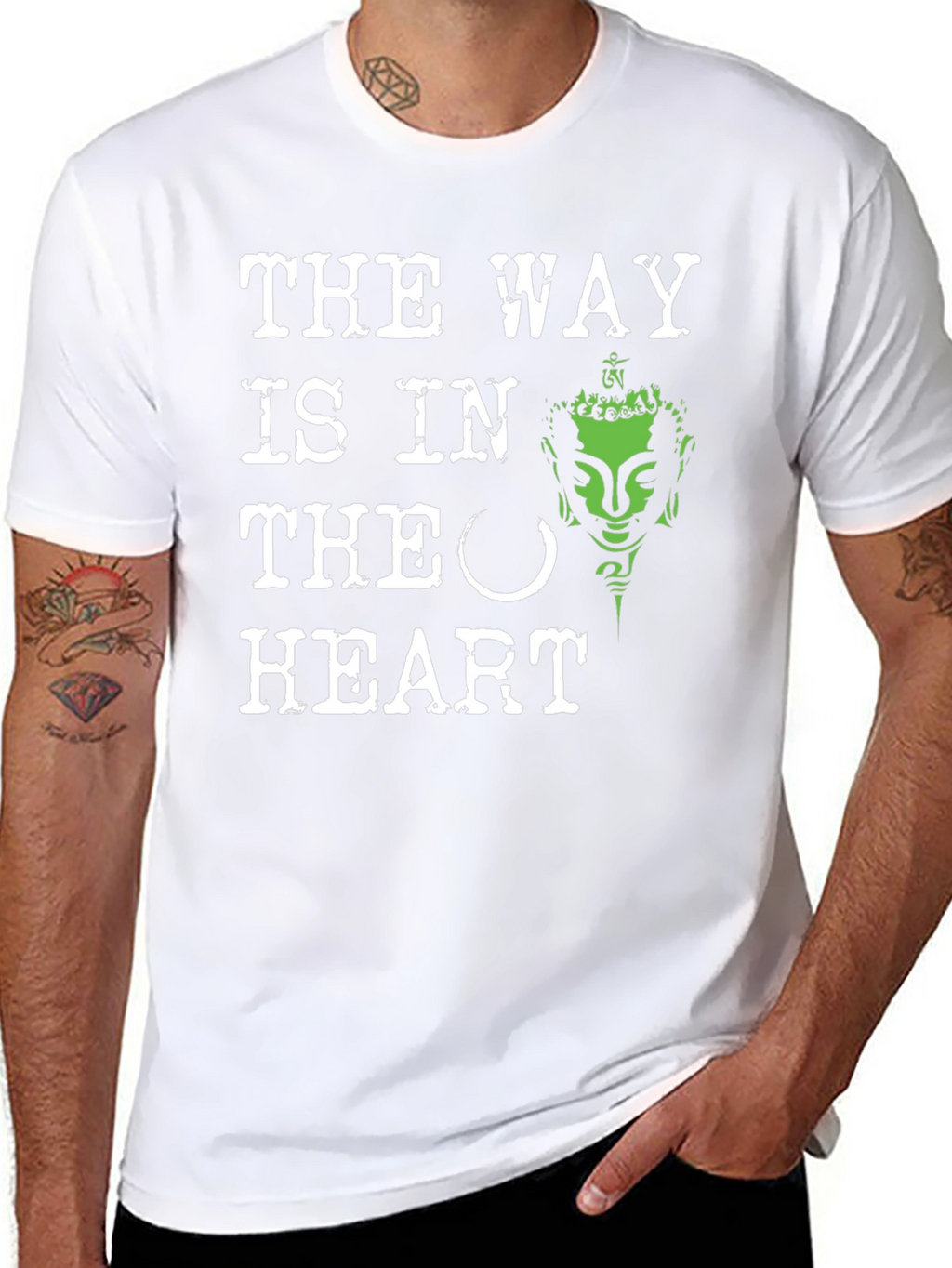 The Way Is In The Heart Buddha Graphic Tee
