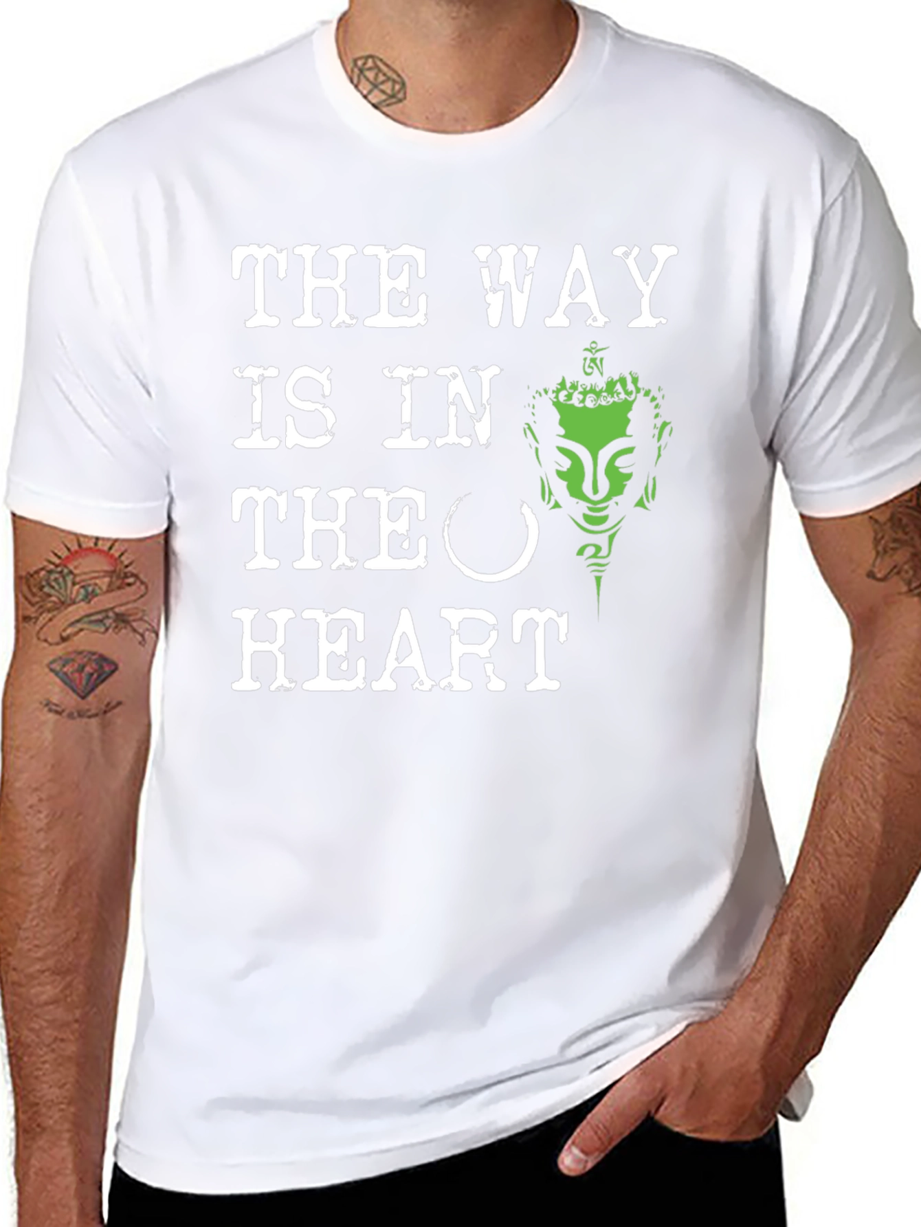 The Way Is In The Heart Buddha Graphic Tee