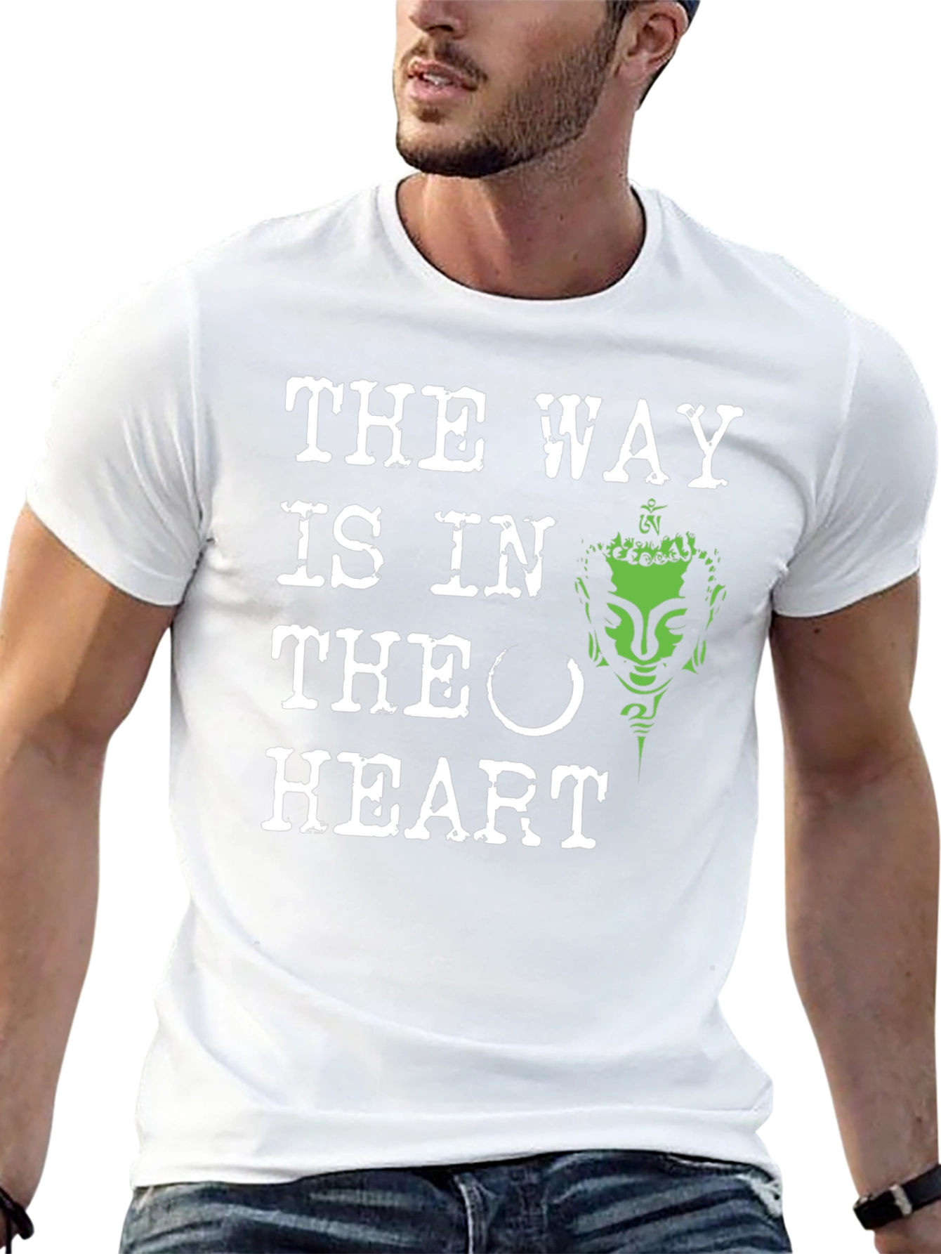 The Way Is In The Heart Buddha Graphic Tee