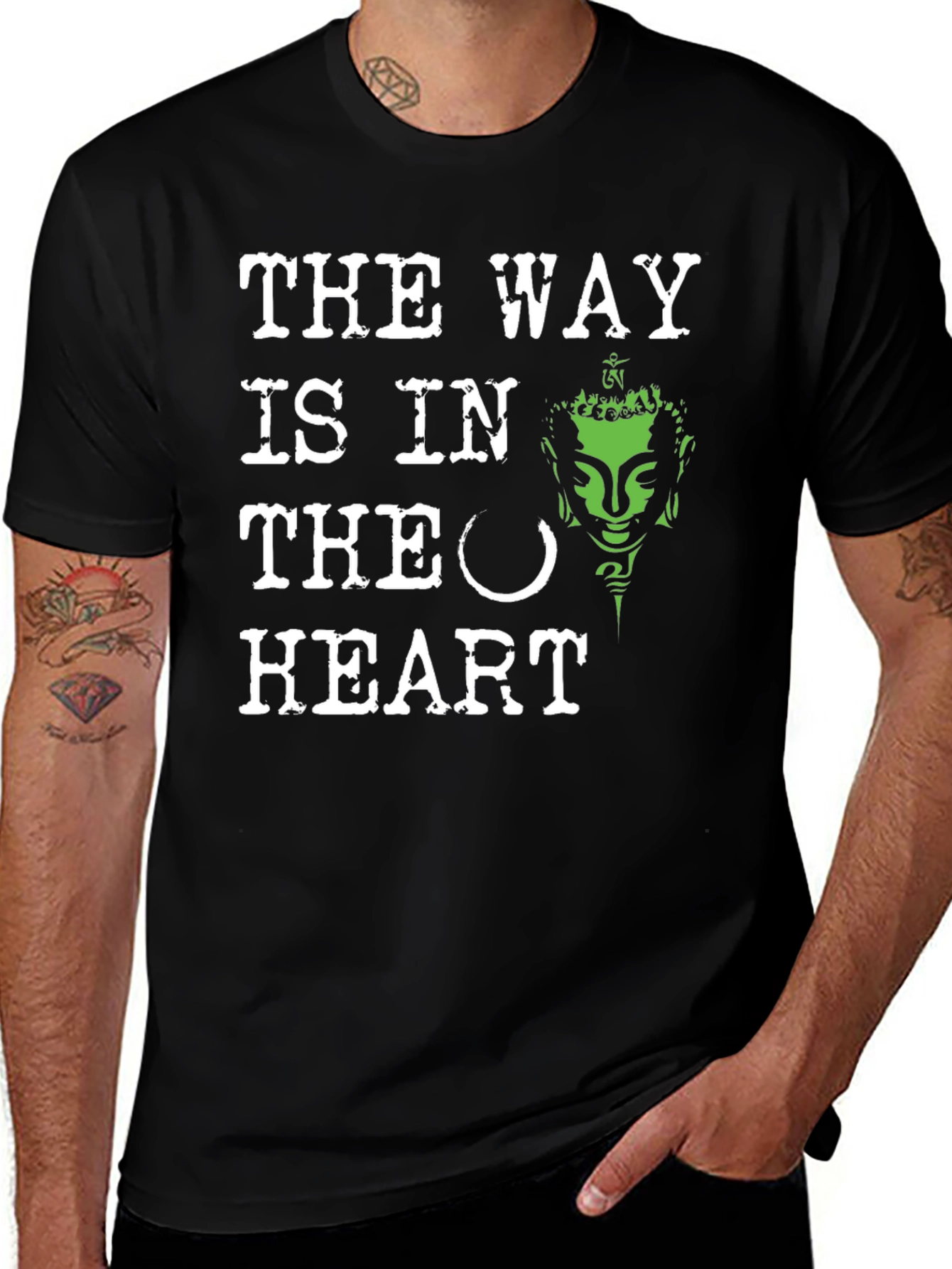The Way Is In The Heart Buddha Graphic Tee