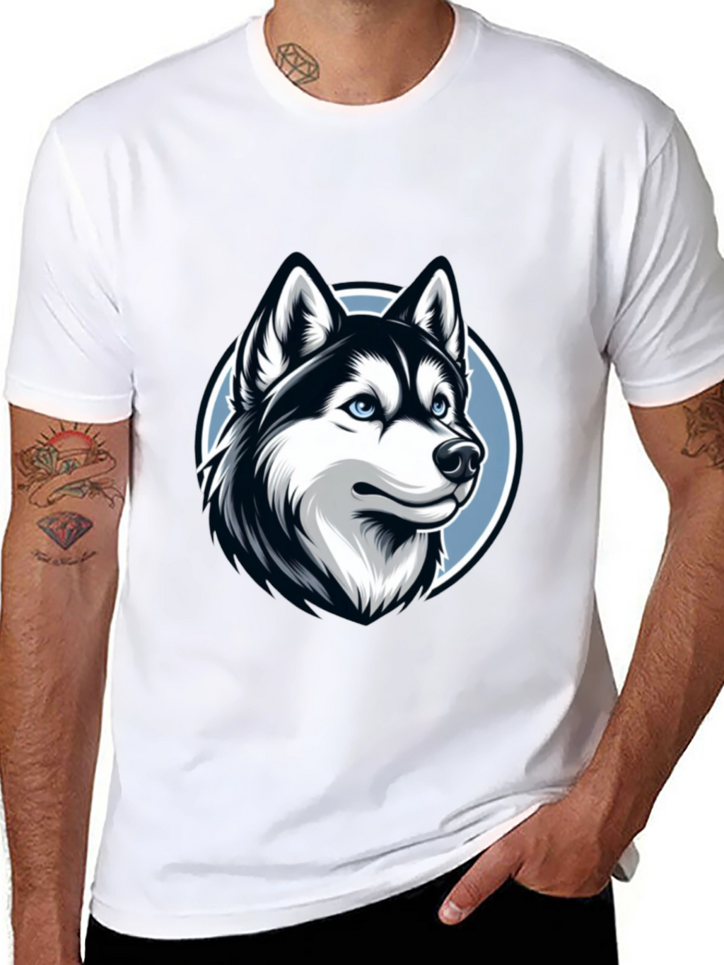 Husky Graphic Tee - Stylish Dog Lovers T-Shirt