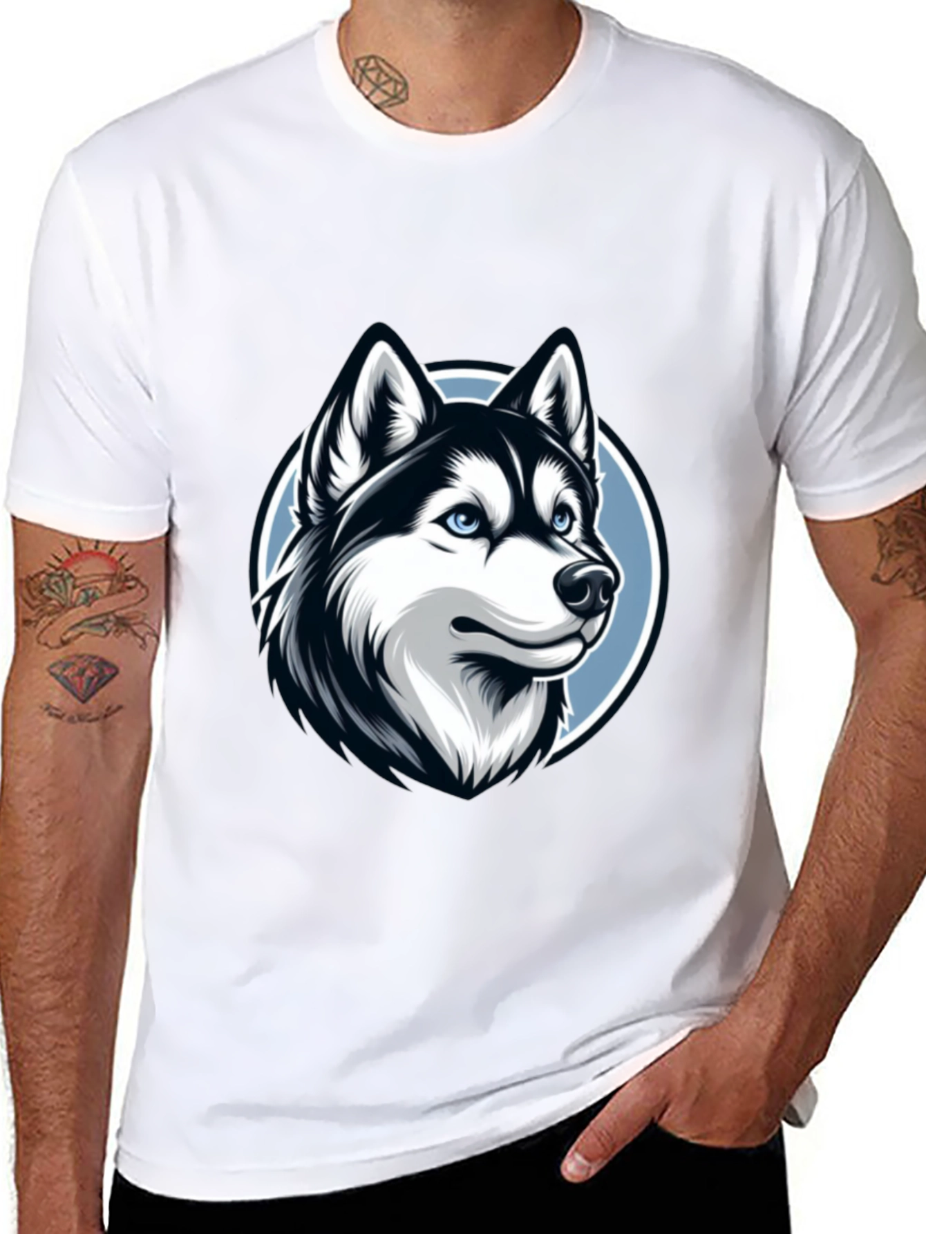 Husky Graphic Tee - Stylish Dog Lovers T-Shirt