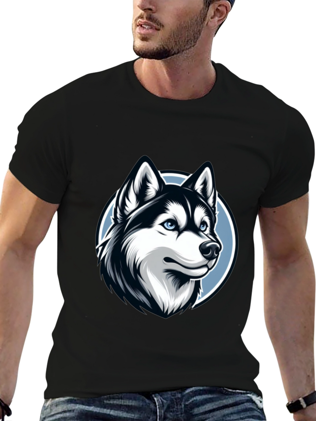 Husky Graphic Tee - Stylish Dog Lovers T-Shirt