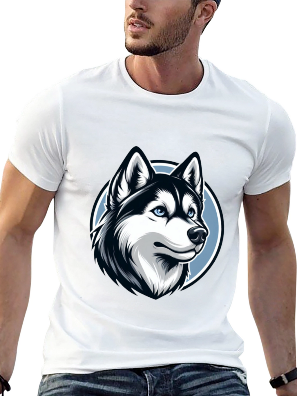 Husky Graphic Tee - Stylish Dog Lovers T-Shirt