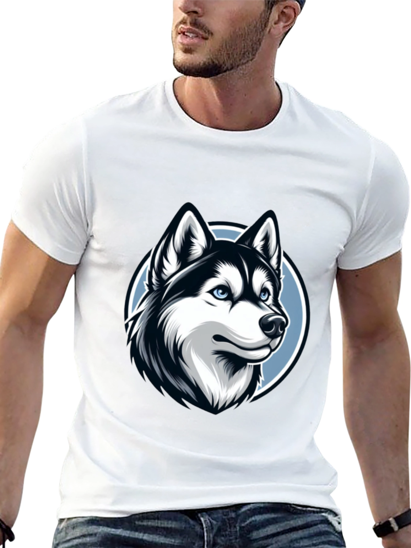 Husky Graphic Tee - Stylish Dog Lovers T-Shirt