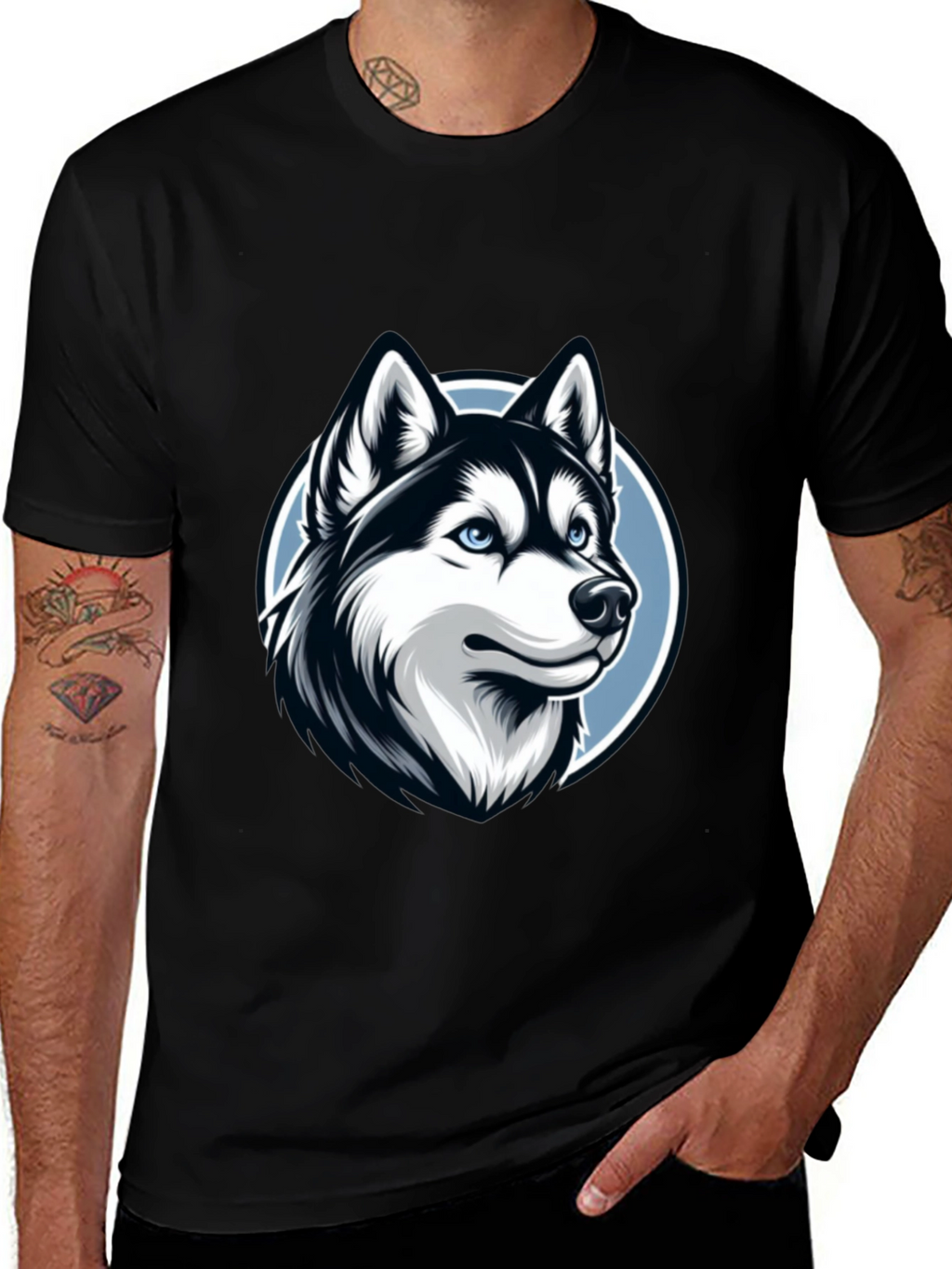 Husky Graphic Tee - Stylish Dog Lovers T-Shirt