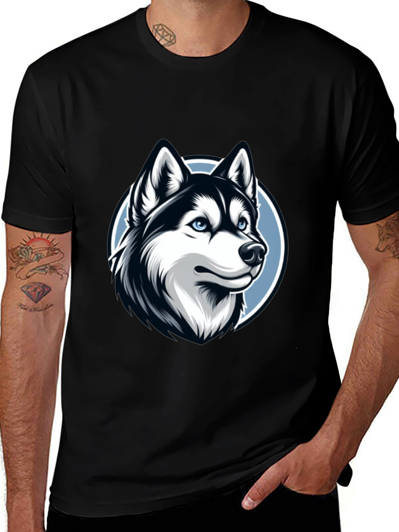 Husky Graphic Tee - Stylish Dog Lovers T-Shirt
