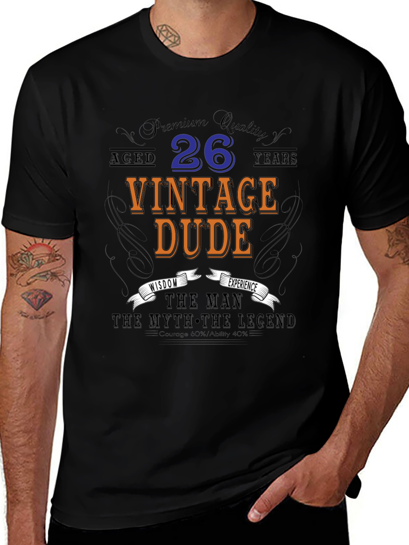 Vintage Dude 26th Birthday T-Shirt