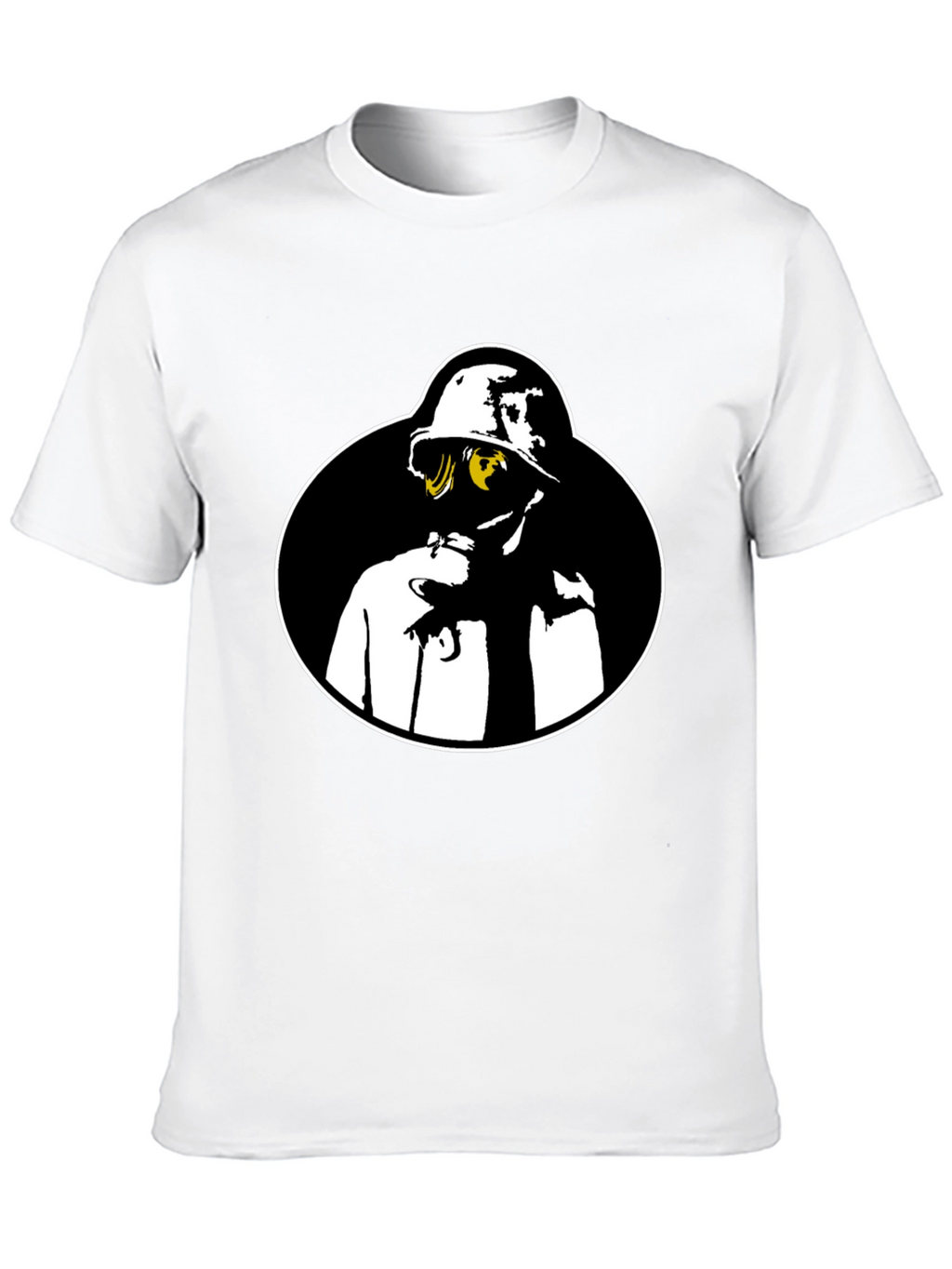 Gas Mask Graphic Tee - Black Crew Neck Shirt
