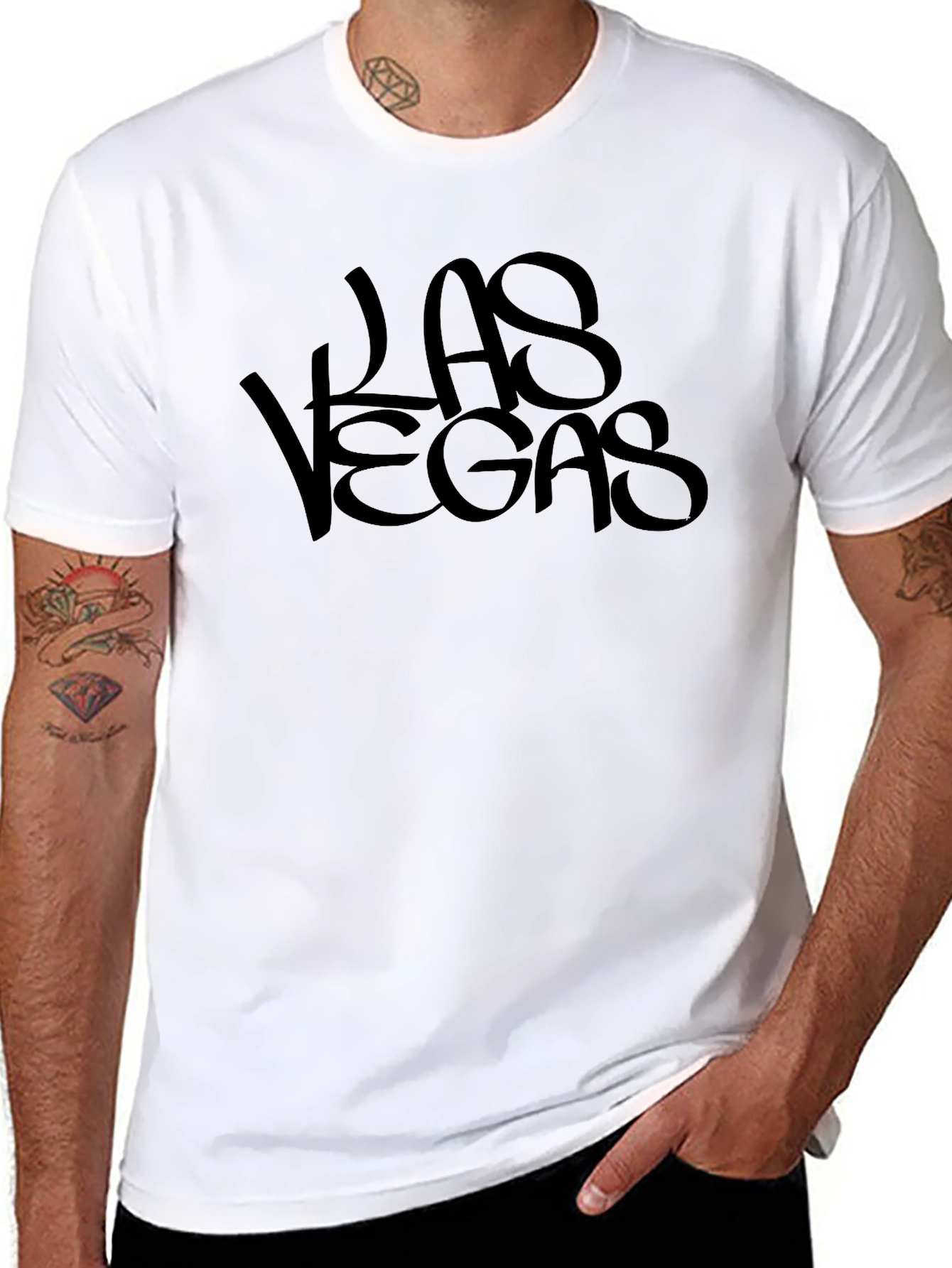 Las Vegas Tee - Black Graphic T-Shirt