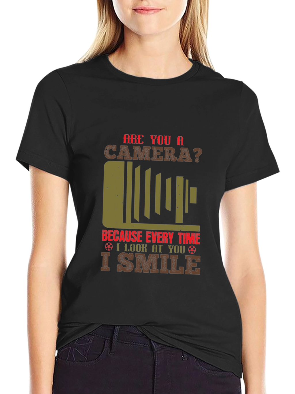 Camera Humor Graphic T-Shirt