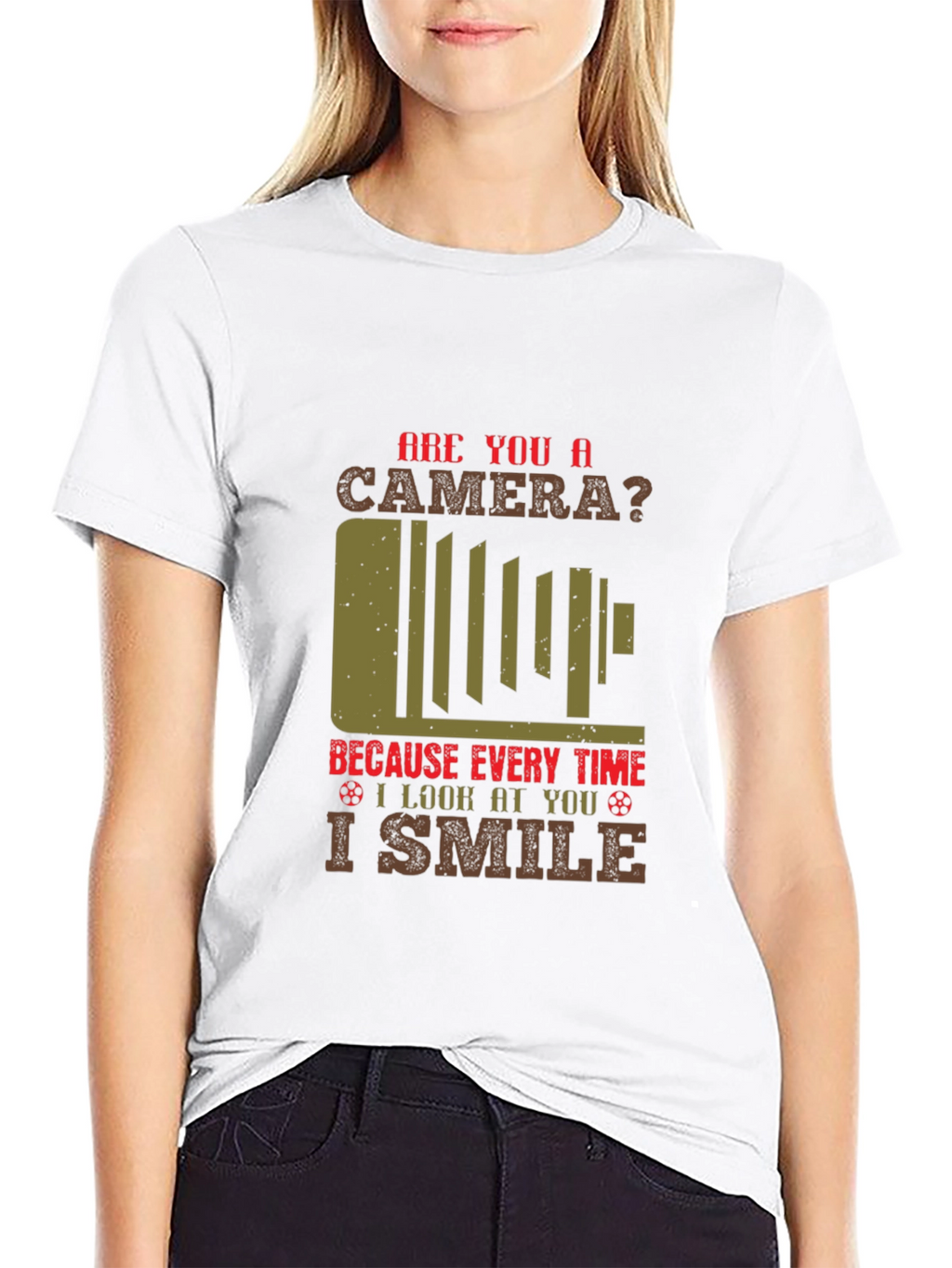 Camera Humor Graphic T-Shirt