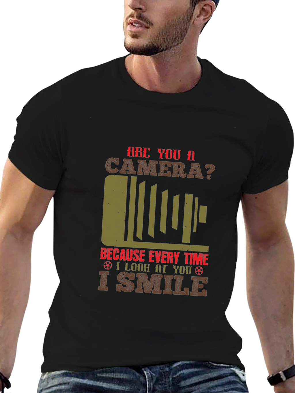 Camera Humor Graphic T-Shirt