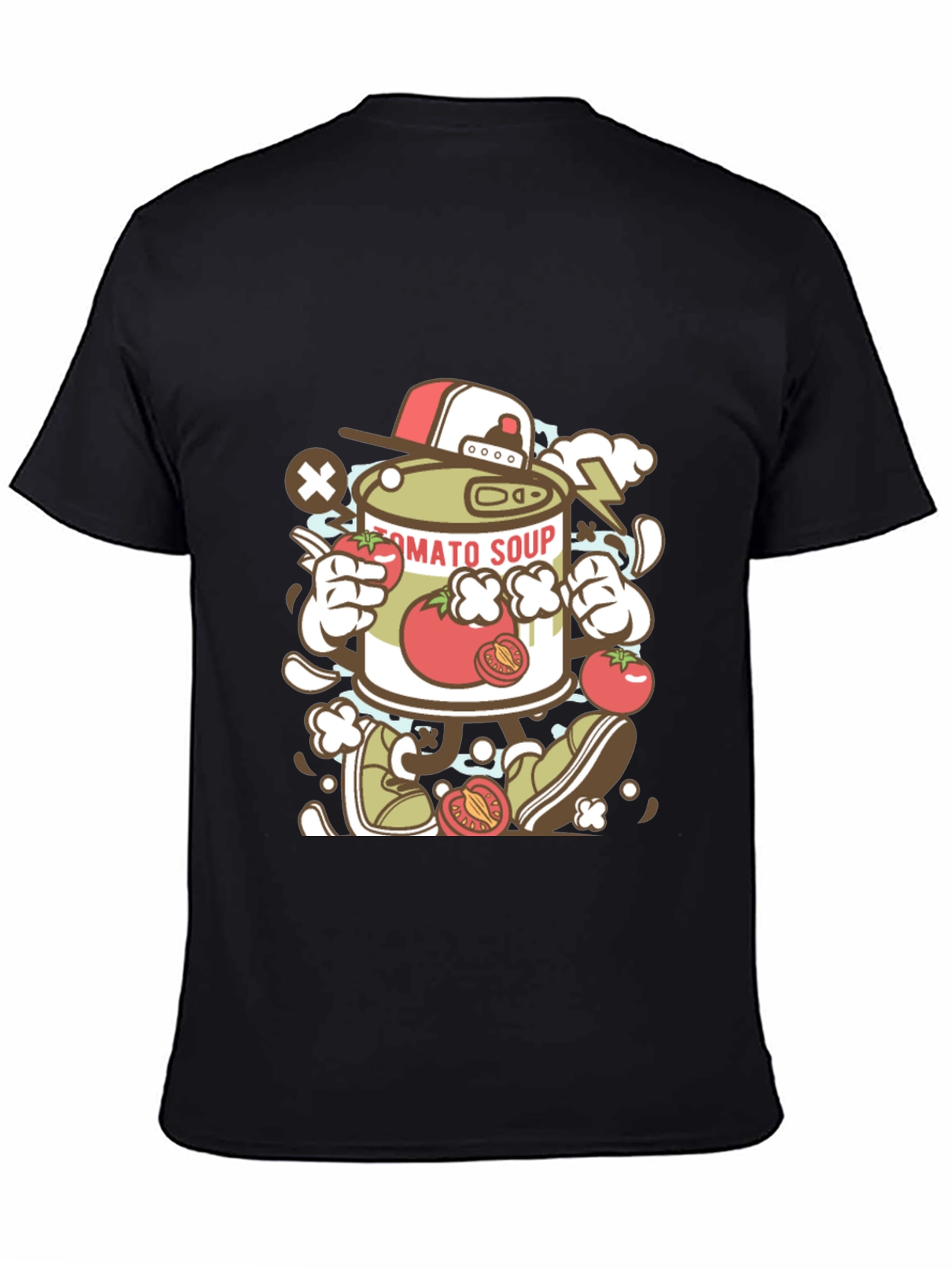 Tomato Soup Can Cartoon Graphic Tee