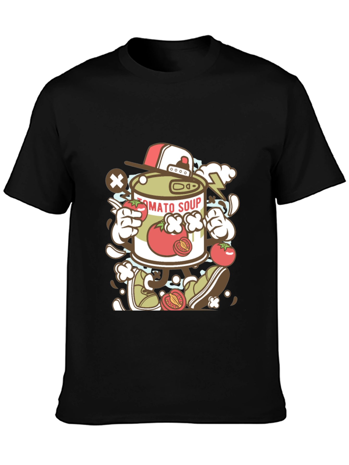 Tomato Soup Can Cartoon Graphic Tee